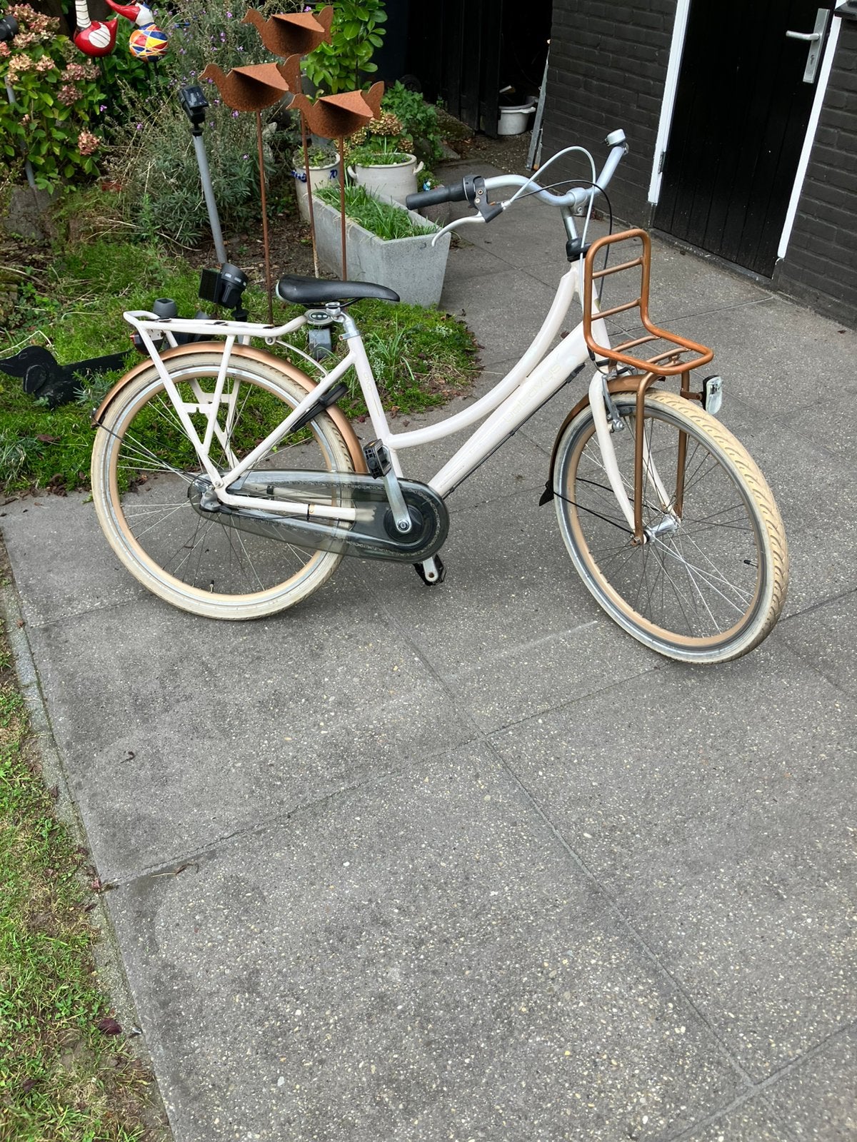Batavus 26 inch meisjesfiets met voordrager., Ophalen, Gebruikt, 26 inch of meer, Handrem