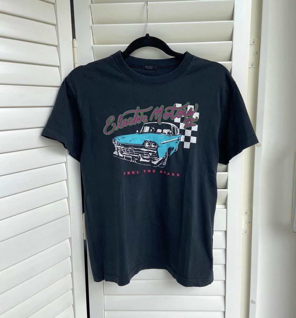Brandy Melville t-shirt, Zwart, Ophalen of Verzenden, Zo goed als nieuw, Korte mouw