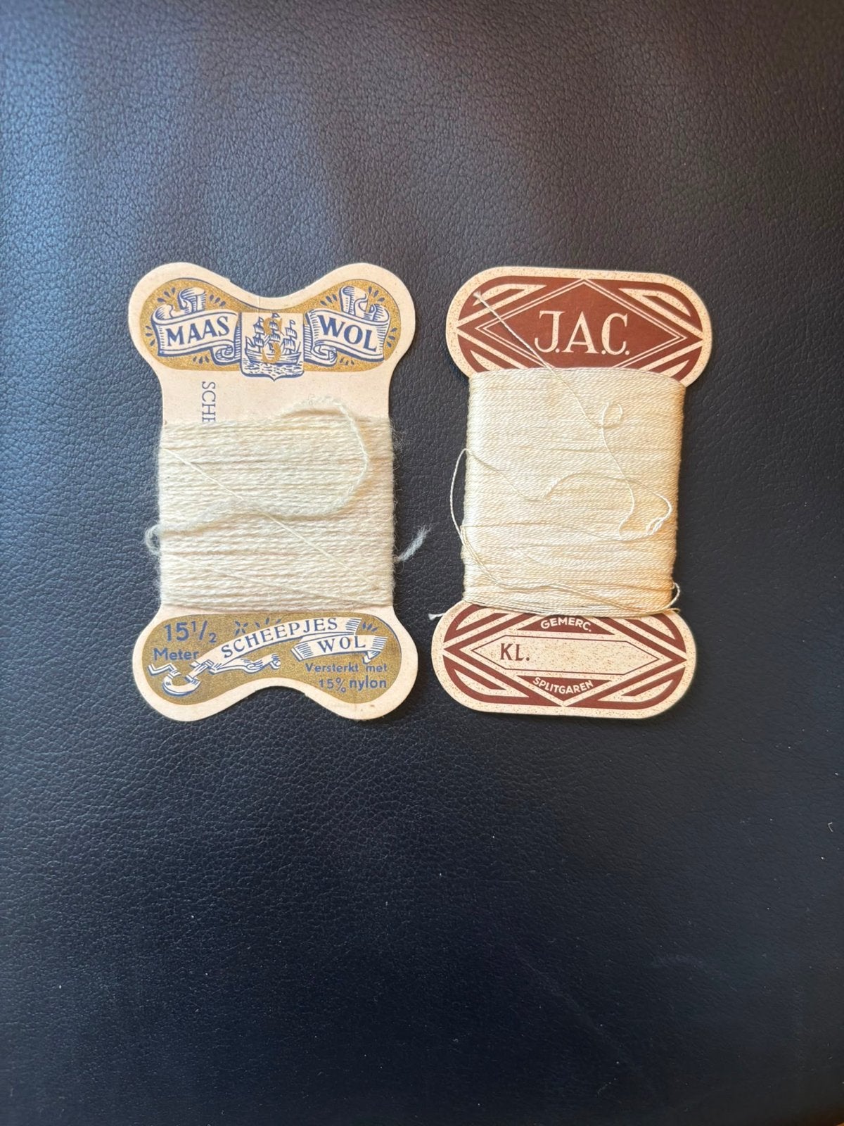 Vintage Maas Wol en JAC garen - Handwerken, Ophalen of Verzenden, Gebruikt, Garen of Naald(en)
