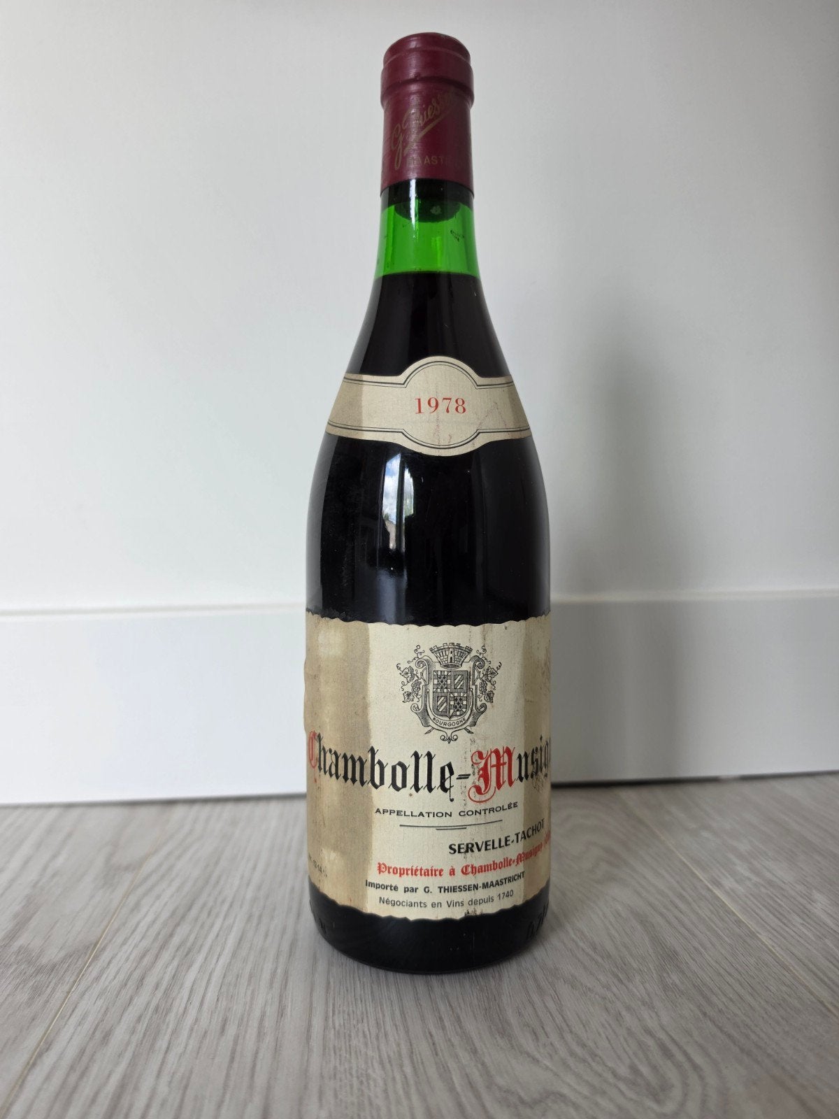 Chambolle-Musigny Servelle-Tachot 1978 Rode Wijn, Verzenden, Frankrijk, Nieuw, Rode wijn