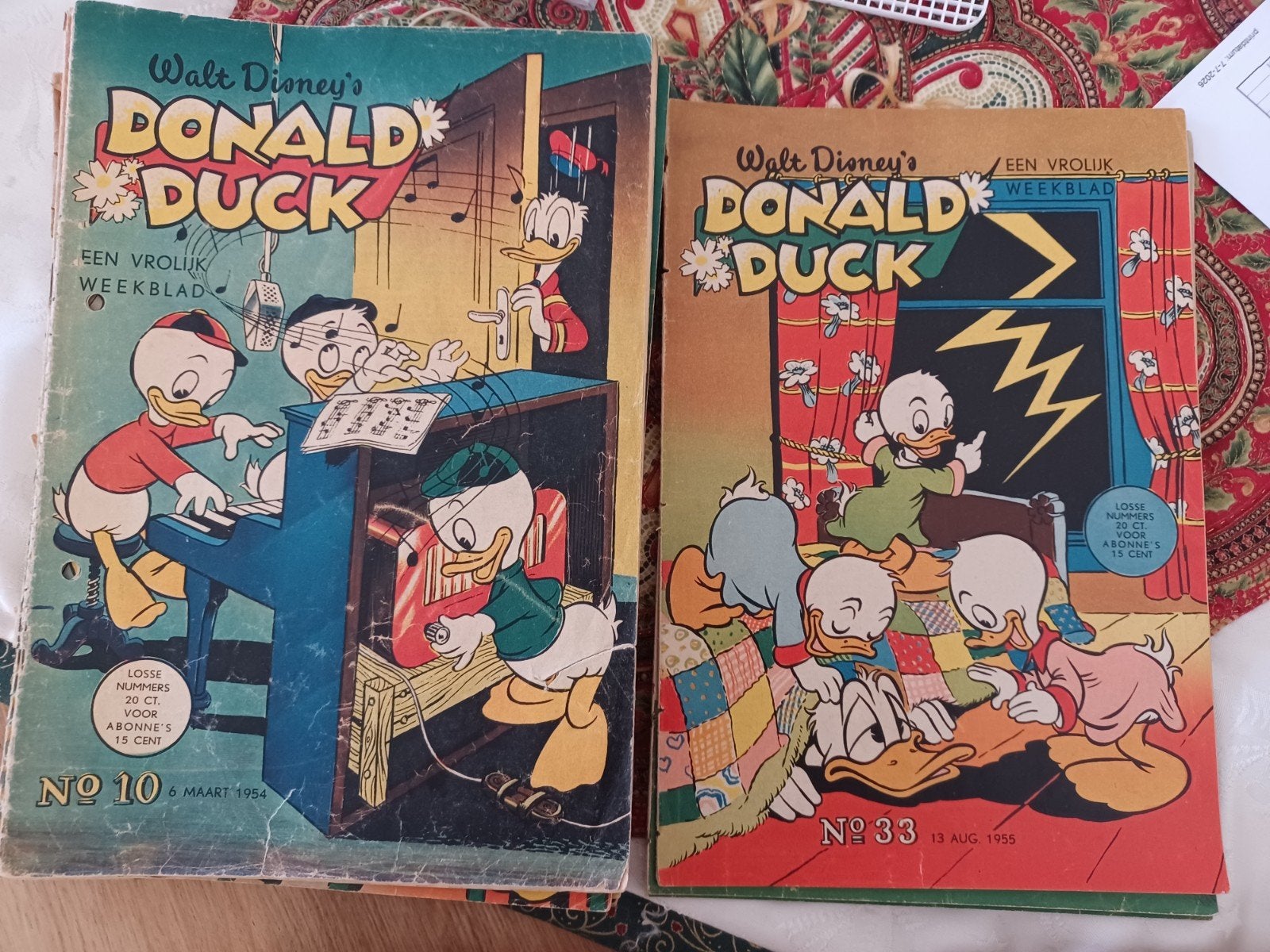 donald ducks 1954 en 1955, Meerdere comics, Ophalen of Verzenden, Gelezen, Europa