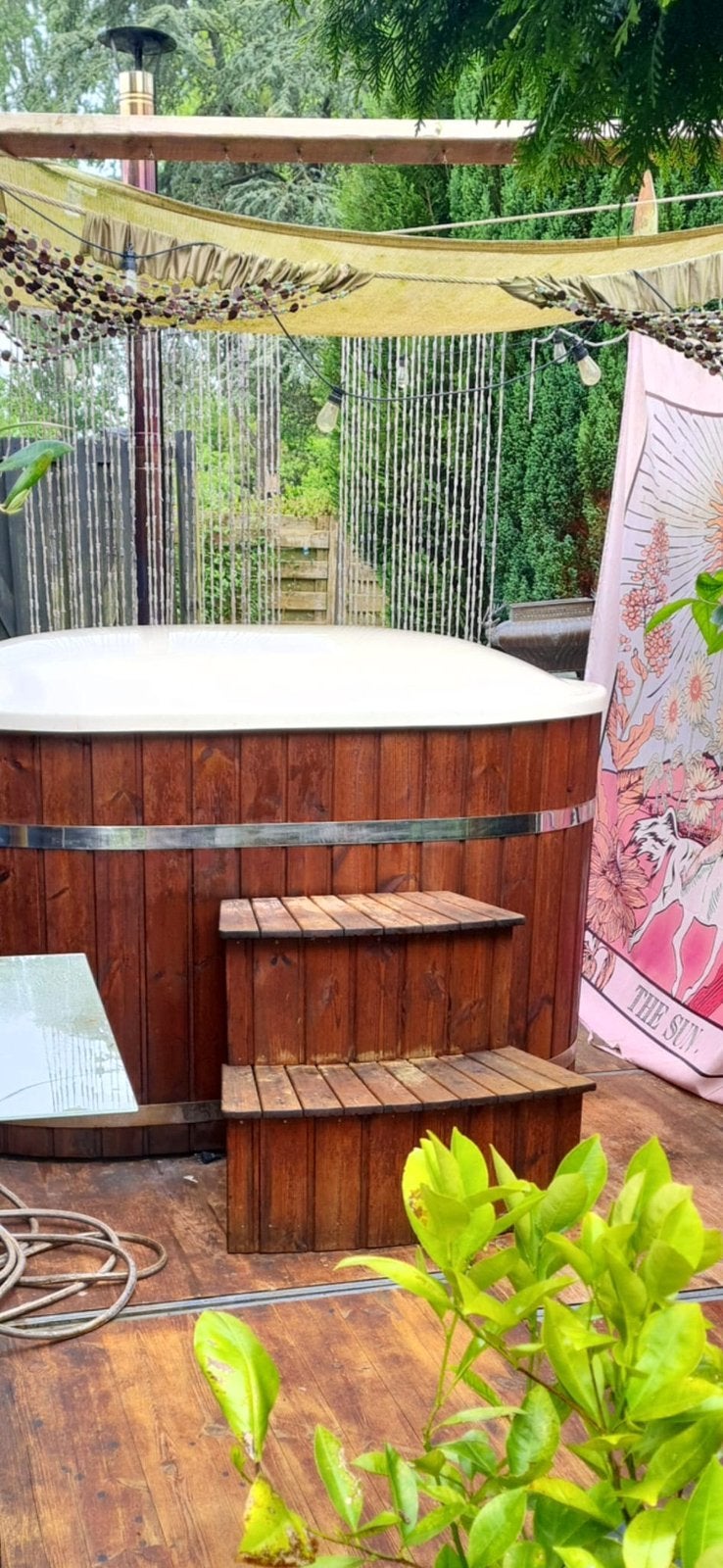 2e hands gebruikte 2 pers hottub - zie website gebruikt hout, Ophalen, 7921AE, Fast Fair b.v., Zo goed als nieuw
