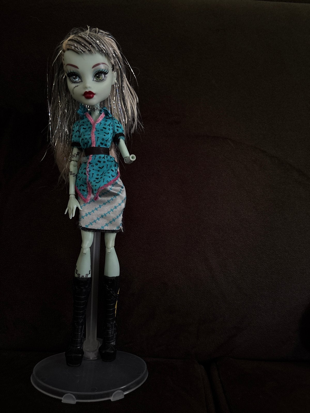 Monster High Frankie Stein pop, Verzenden, Gebruikt, Overige typen