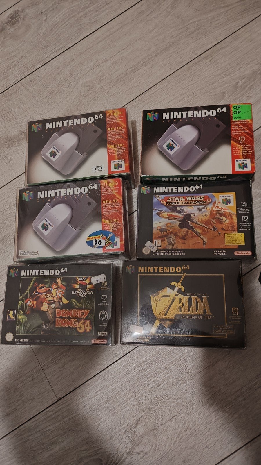 N64 Collectie: Rumble Pak, Donkey Kong, Zelda, Star Wars, Spelcomputers en Games, Ophalen of Verzenden
