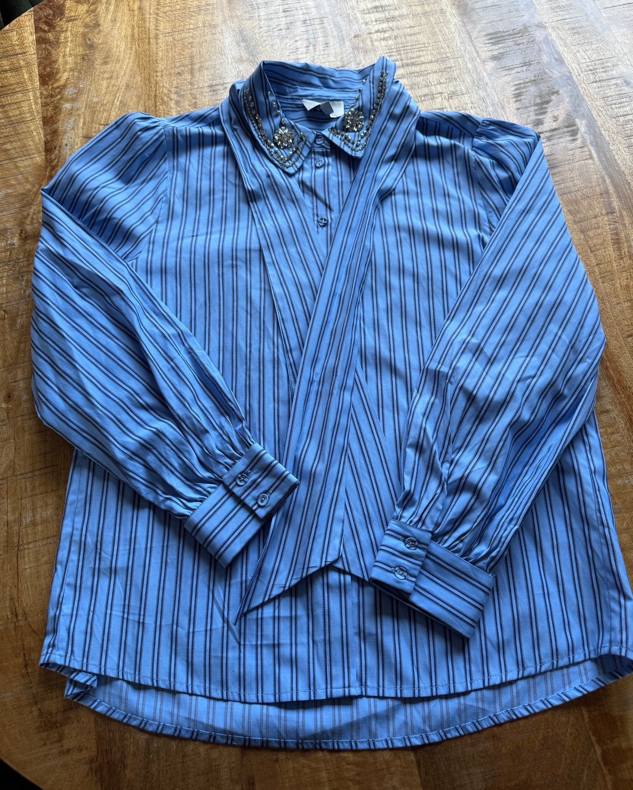 Aaiko Blouses Fenne Strass, Ophalen of Verzenden, Zo goed als nieuw, Blauw