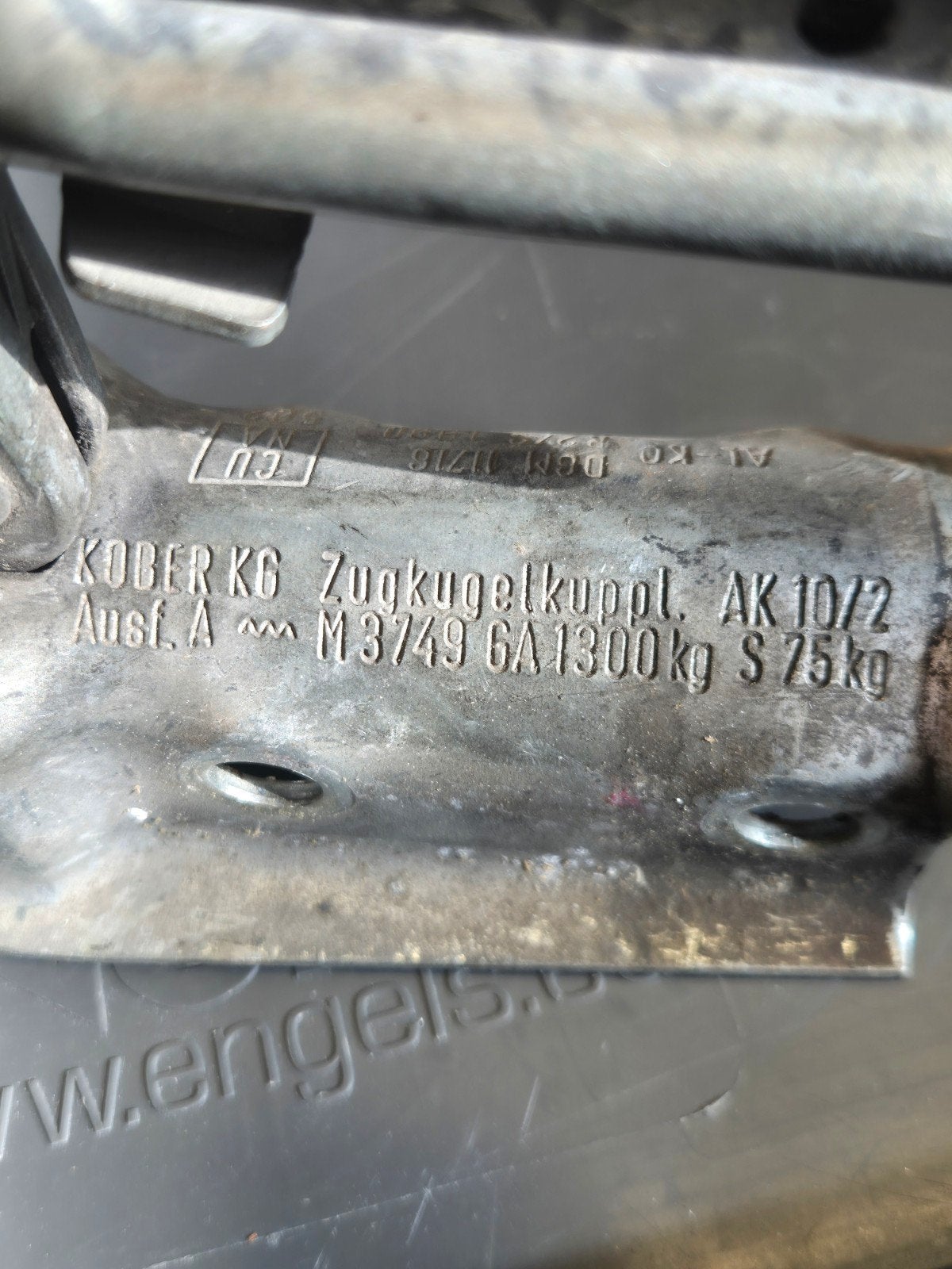 Kober KG AK 10/2 Trekhaak Koppeling 1300kg, Ophalen of Verzenden, Gebruikt