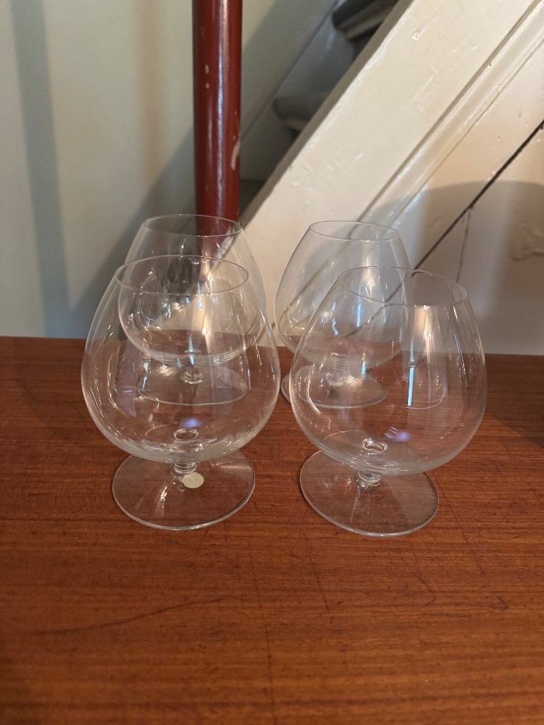 Vintage cognacglazen Cristallerie Lorraine – Frans kristal, Ophalen of Verzenden