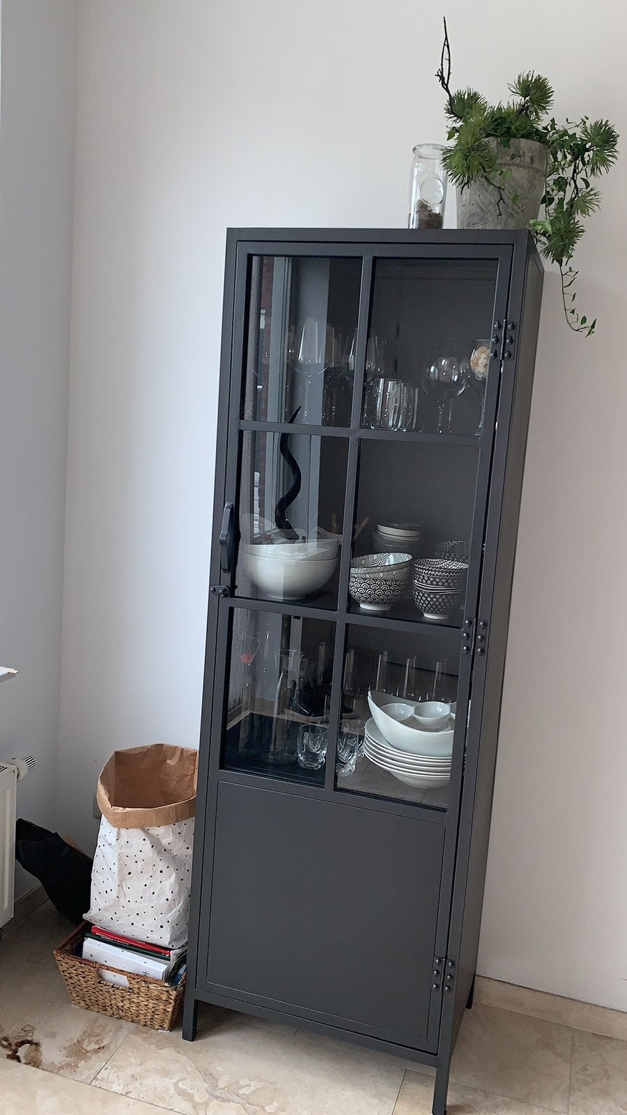 Vitrine kast Castello 60x40x177cm (lxbxh), Ophalen, Zo goed als nieuw, 25 tot 50 cm, 50 tot 100 cm