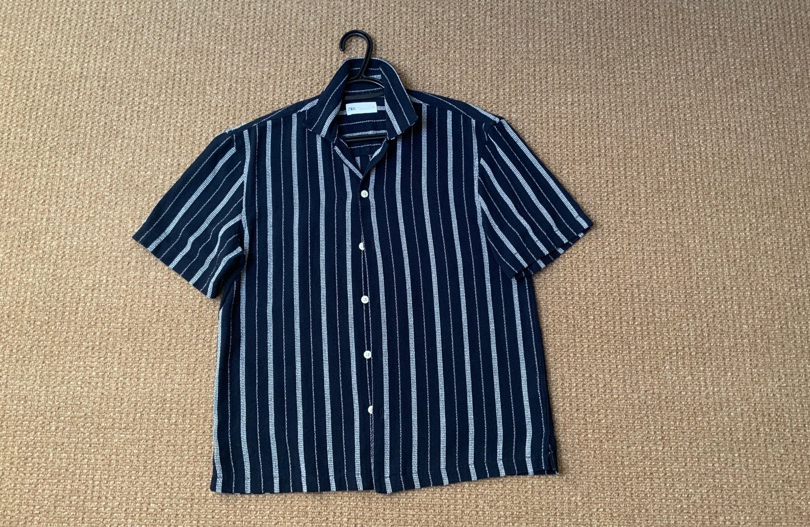 ZARA Overhemd Blouse Donkerblauw heren maat S, Ophalen of Verzenden, Blauw