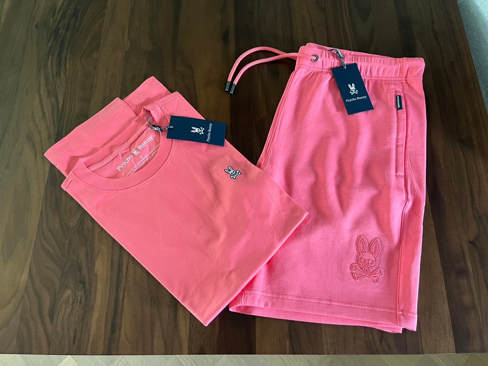 Psycho Bunny T-shirt en korte broek set, heren, maat 6/large, Maat 52/54 (L), Overige typen, Nieuw, Ophalen of Verzenden