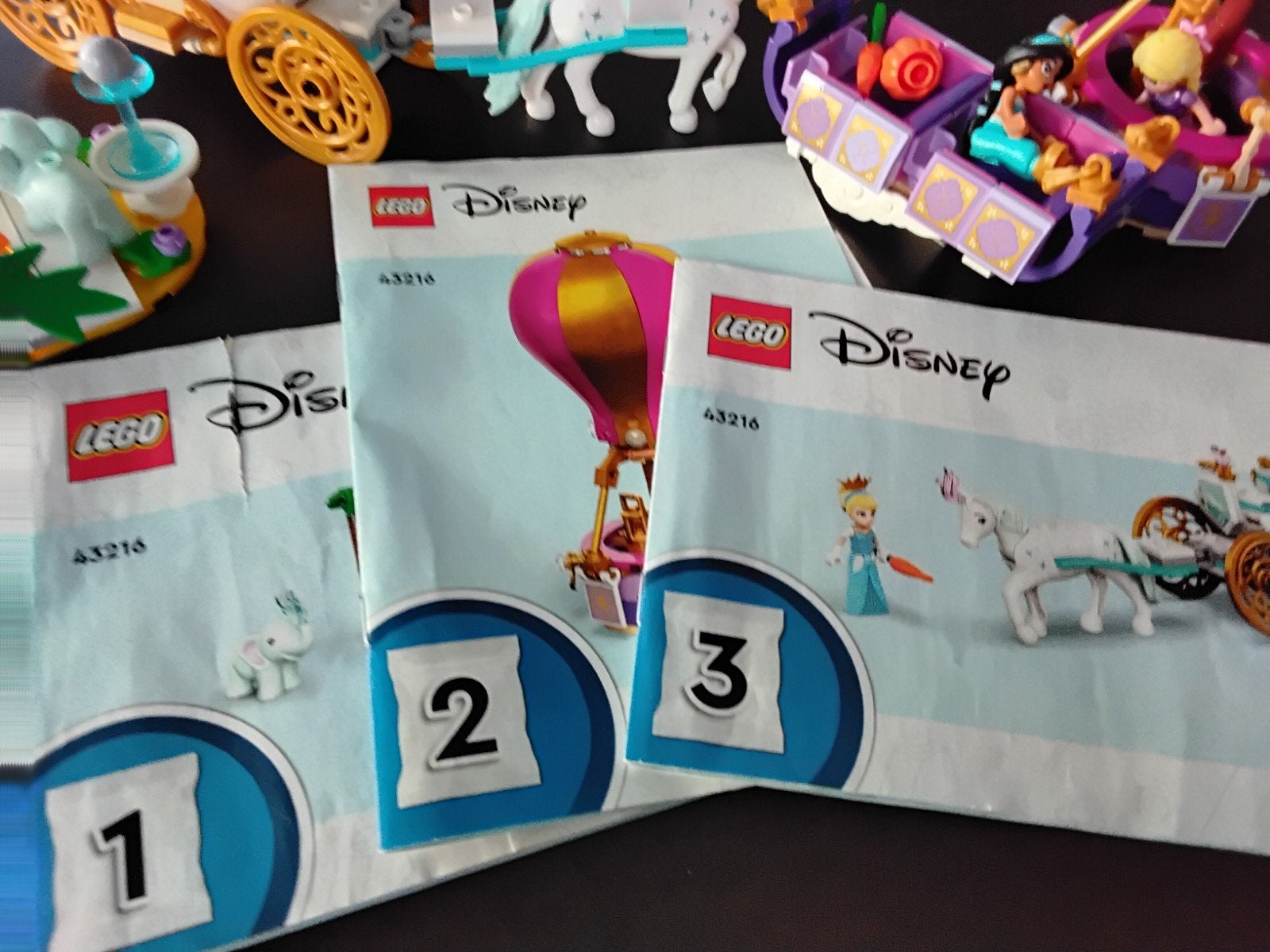 LEGO Disney 43216 Prinsessen Betoverde Reiskoets, Ophalen, Compleet, Lego, Zo goed als nieuw