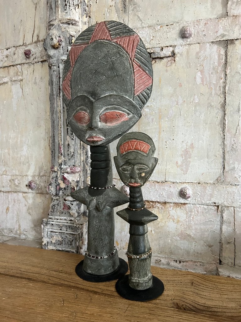 Afrikaanse houtsnijwerk beeld - Akua'ba Ashanti dolls, Ophalen of Verzenden