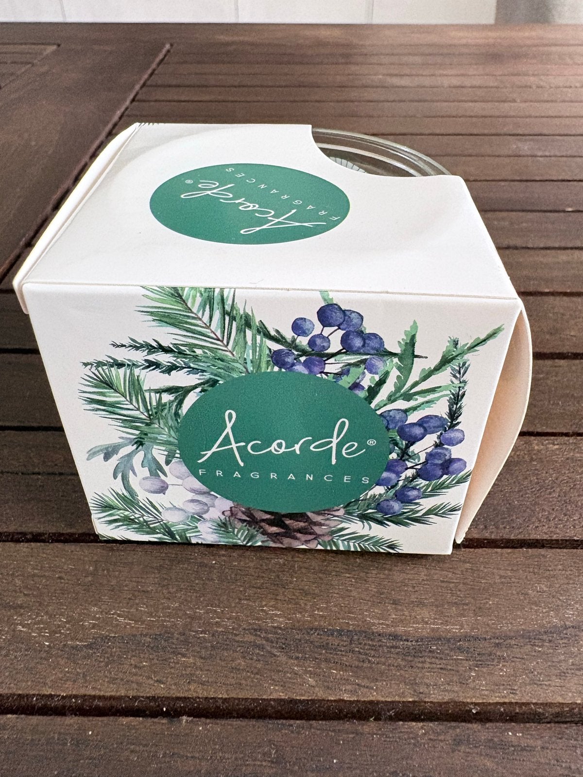 Te koop Groene Geurkaars in Glas - Dennen Geur, Overige merken, Nieuw, Ophalen of Verzenden, Glas