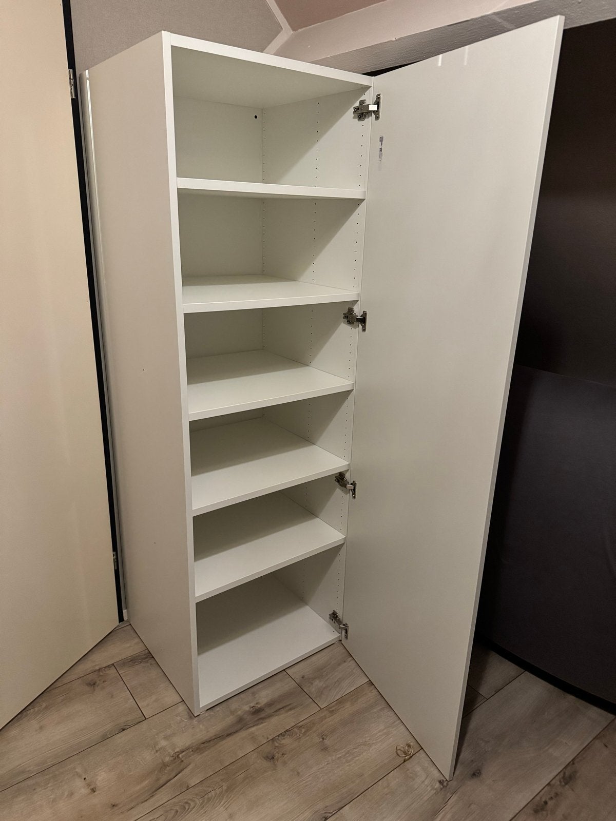 Ikea PLATSA Basiselement wit, 60x55x180 cm met 5 planken en, Ophalen, 50 tot 100 cm, Zo goed als nieuw, 150 tot 200 cm