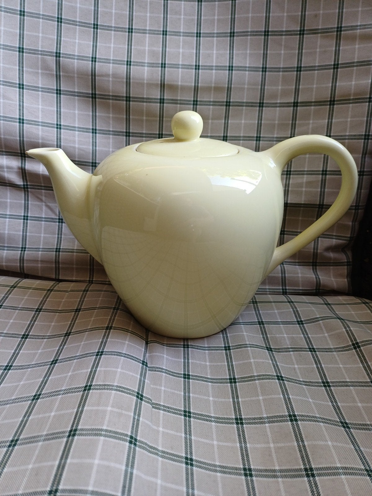 Sint Maarten Han Knaap porselein theepot, zacht geel, 1948, Antiek en Kunst, Ophalen of Verzenden