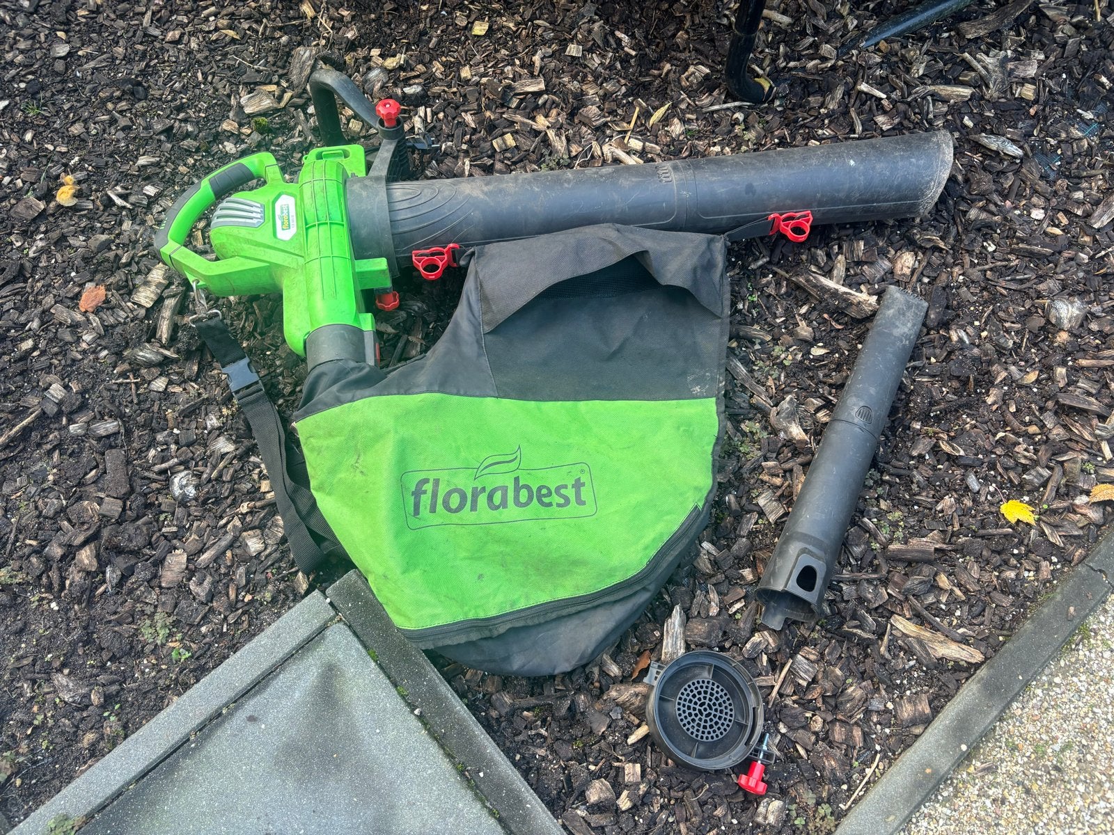 Florabest Bladblazer / Bladzuiger 3-in-1, Tuin en Terras, Ophalen, Gebruikt, Handgedragen, Met opvangzak