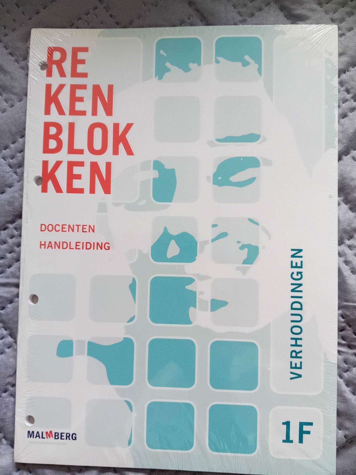 Rekenblokken 1F Verhoudingen Docentenhandleiding Malmberg, Ophalen of Verzenden, Beta, Nieuw, Overige niveaus