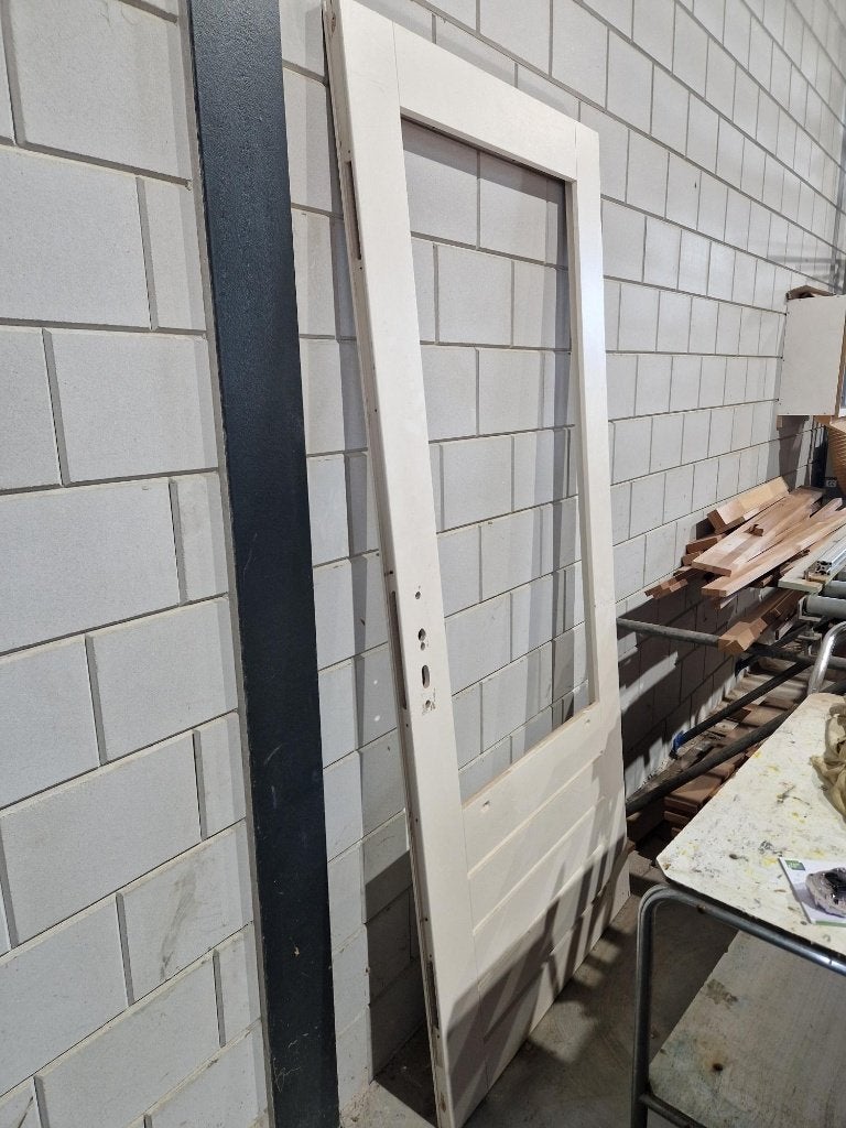 Merantie hardhouten buitendeur, Ophalen, 80 tot 100 cm, Nieuw, Buitendeur