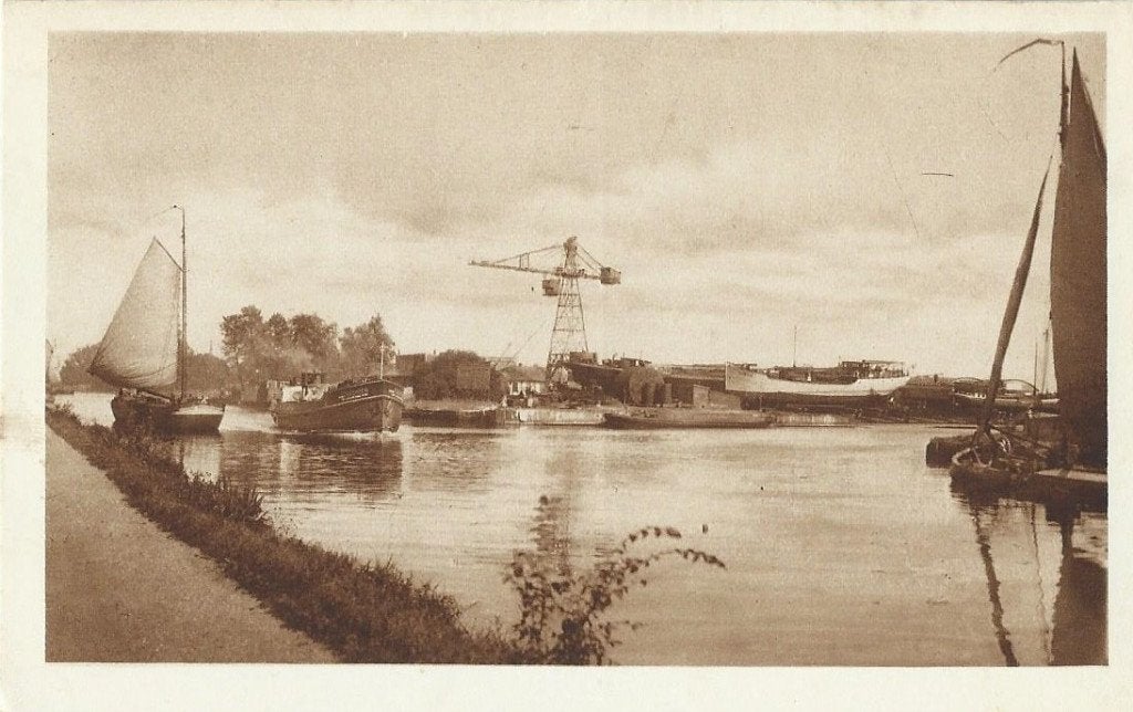 Ansichtkaart JUTPHAAS NIEUWEGEIN  nauta kaart, Ophalen of Verzenden, 1920 tot 1940, Ongelopen, Utrecht