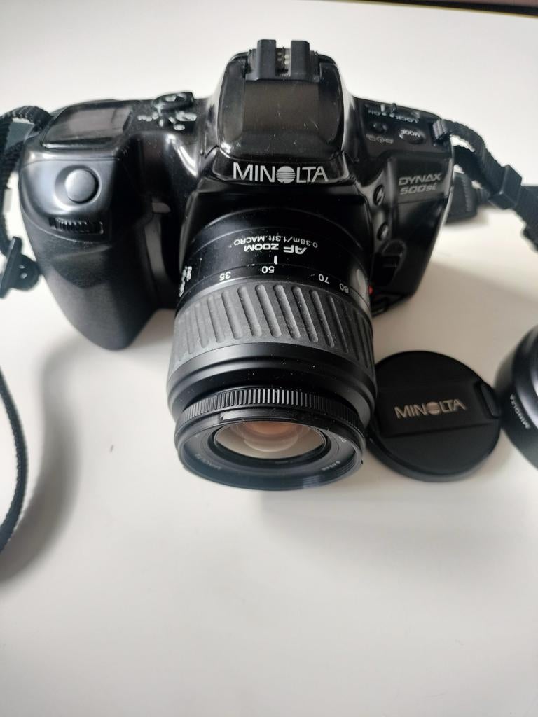 Minolta Dynax 500si AF Zoom lens 35-80mm, Ophalen of Verzenden, Zo goed als nieuw, Spiegelreflex, Minolta