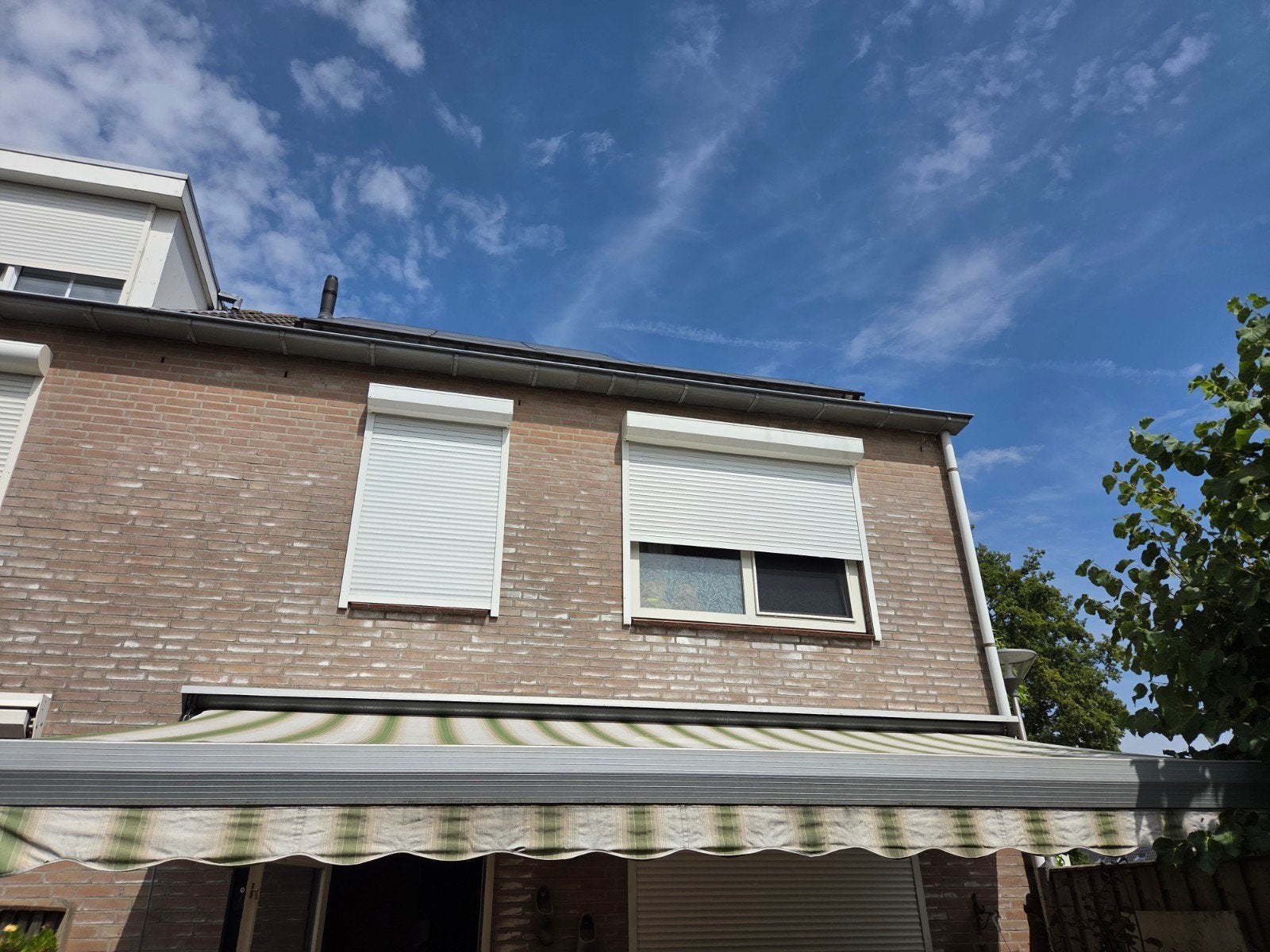zonnewering 5m breed, 3m uitval - zelf demonteren, Tuin en Terras, Zonneschermen, Gebruikt, 450 cm of meer, Ophalen of Verzenden
