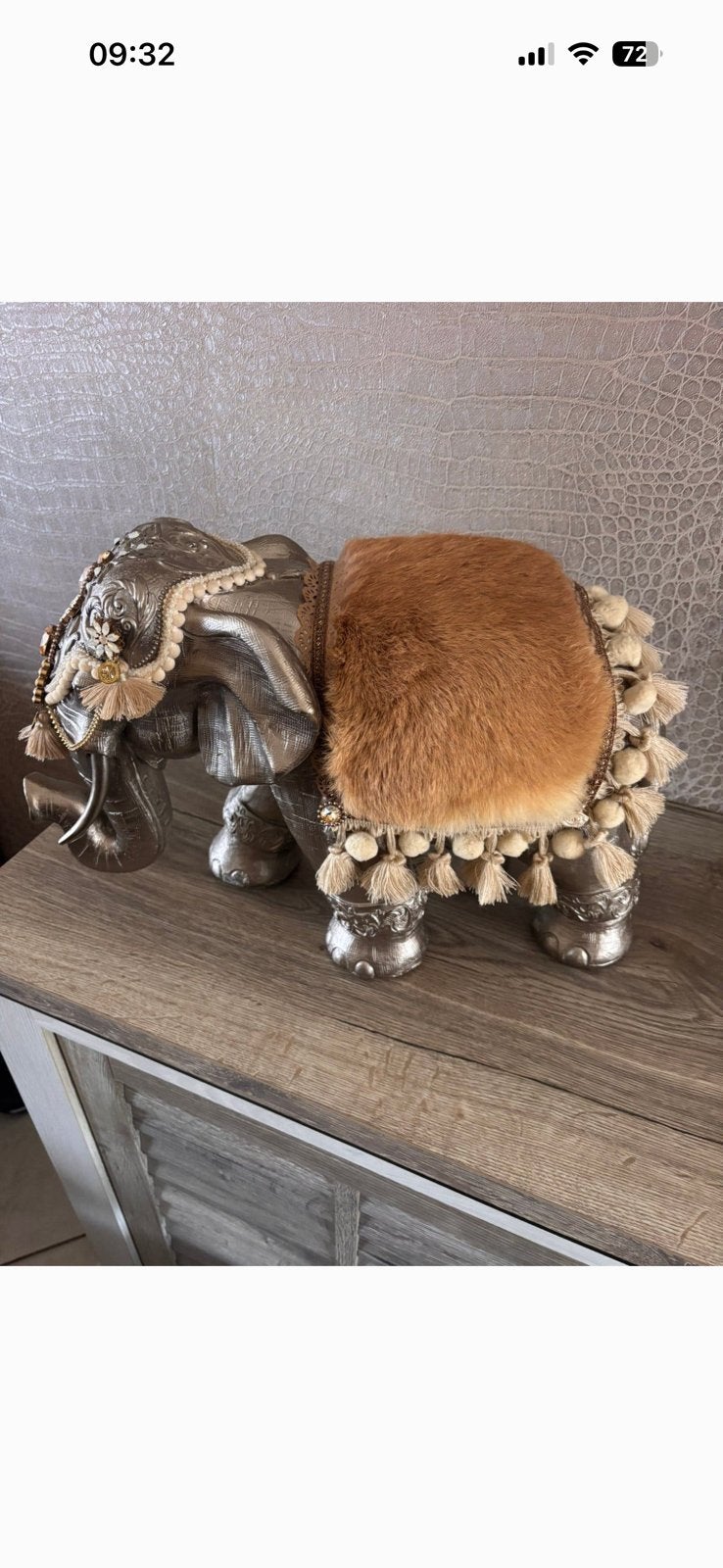 Mooie olifant met swarovski, Ophalen, Zo goed als nieuw