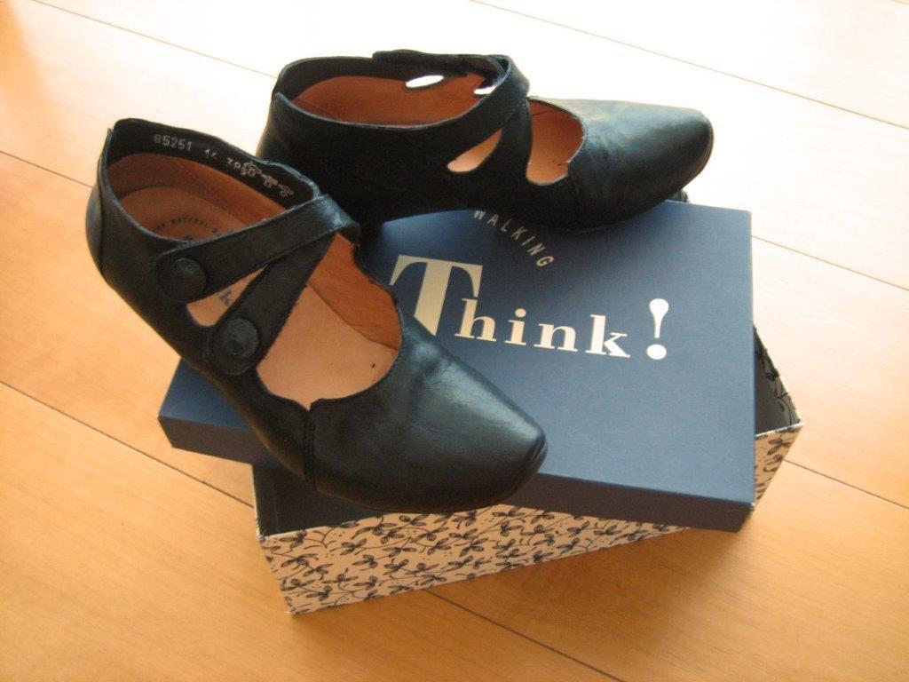 Zeer mooie zwart leren pumps THINK! type Aida 38-39 snazzeys, Verzenden, Think!, Nieuw, Instappers