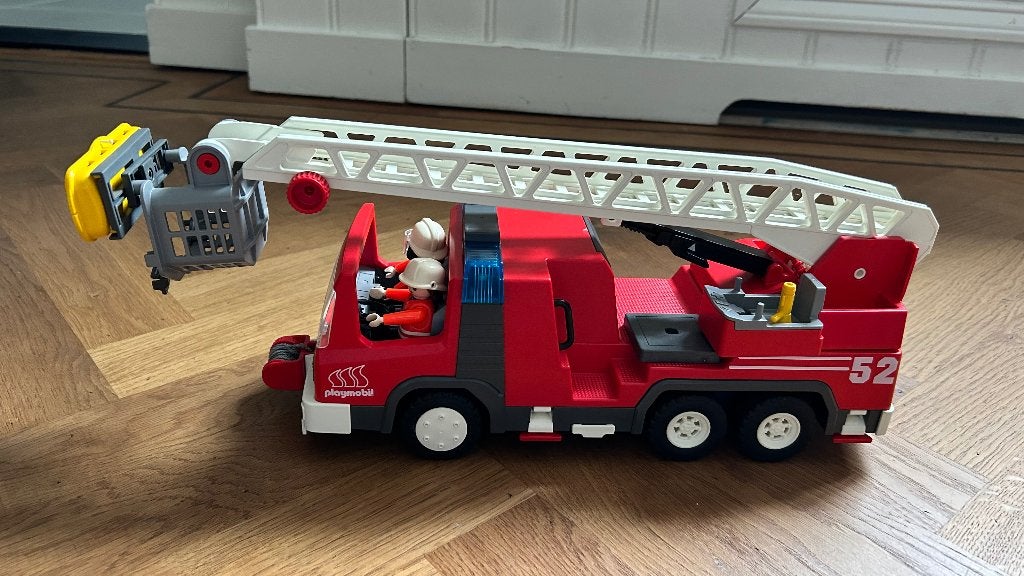 Brandweerauto playmobil, Ophalen, Zo goed als nieuw