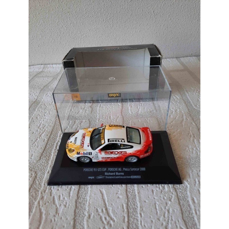 Porsche 911 GT3 Burns Cup AG Pirelli Supercup 2000 1:43, Ophalen of Verzenden, Zo goed als nieuw, Auto's