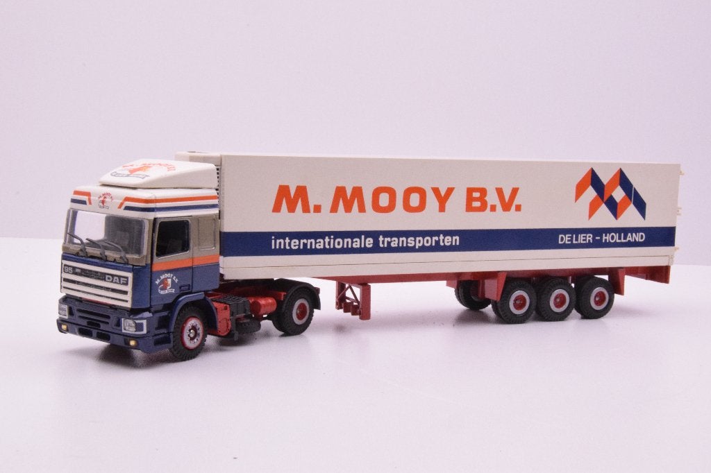 DAF 95 met trailer   '' Mooy Transport - de Lier '' Tekno, Hobby en Vrije tijd, Ophalen of Verzenden, Zo goed als nieuw, Bus of Vrachtwagen