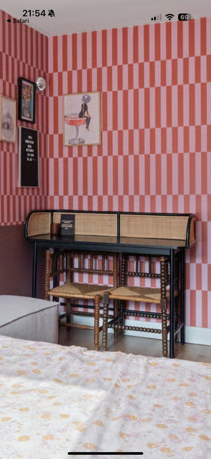 Bureau / Side Table / makeup tafel webbing Karwei -, Huis en Inrichting, Bureaus, Ophalen, Zwart, Hout, Zo goed als nieuw