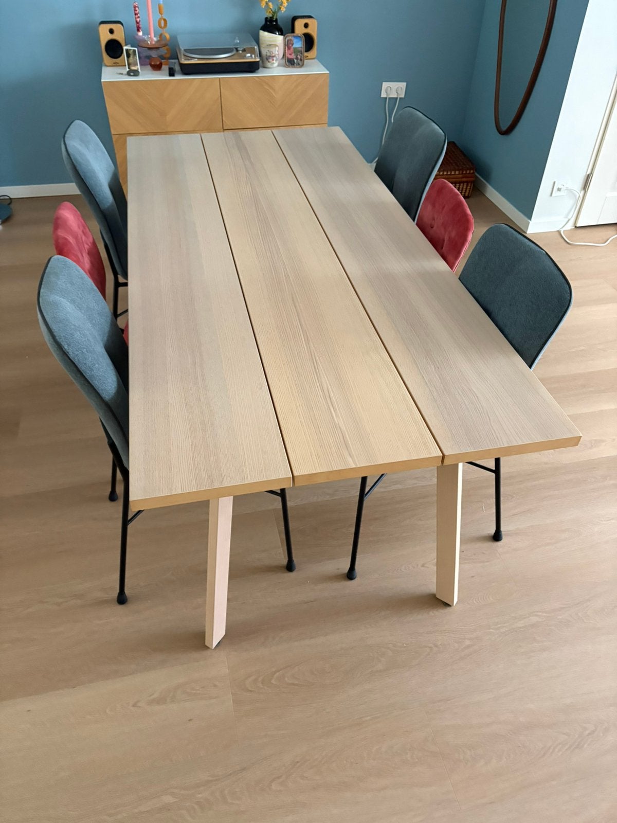 Gratis Ypperlig eettafel, Huis en Inrichting, Tafels | Eettafels, Ophalen, 200 cm of meer, 50 tot 100 cm, Zo goed als nieuw