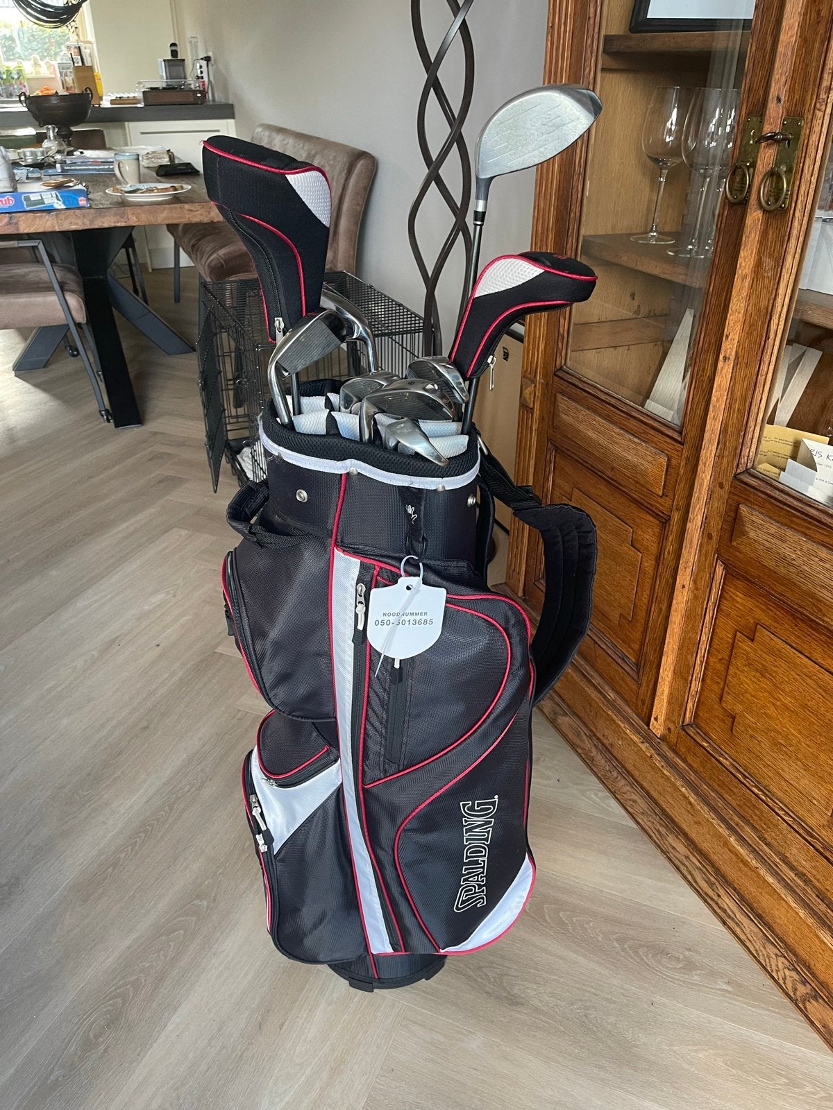 Spalding golfset met tas - compleet en heel goed, Ophalen, Gebruikt, Set, Overige merken
