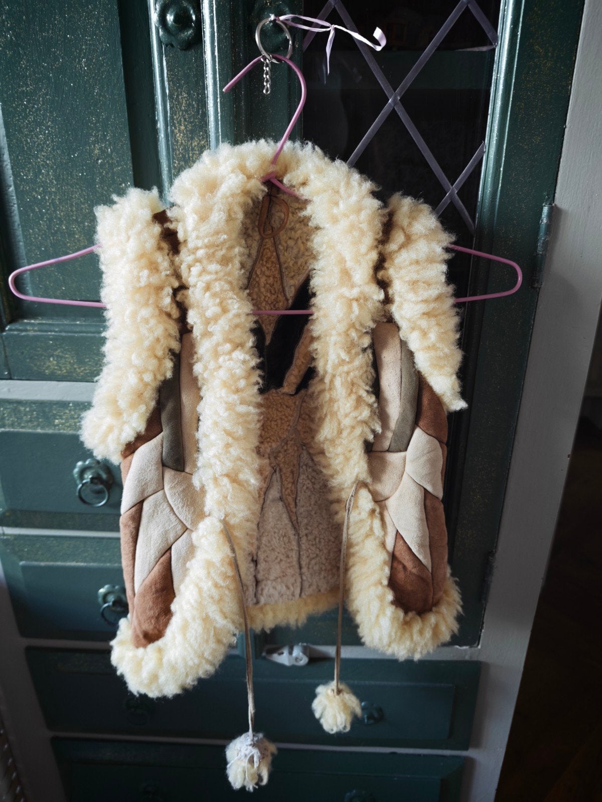 Penny Lane Hippie Bodywarmer van Leer en Schapenwol, Ophalen of Verzenden, Gebruikt, Meisje, Overige typen