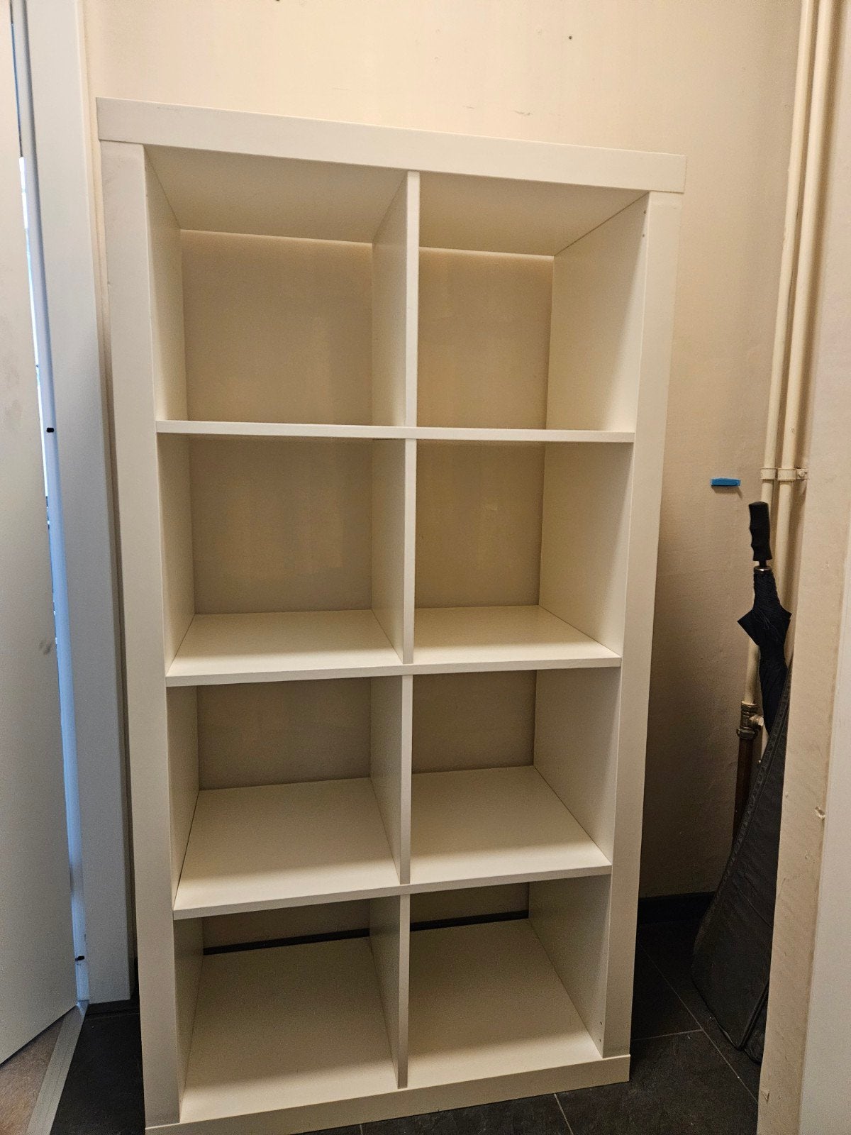 Ikea Kallax Kast met 8 vakken - Lichte beschadiging, Ophalen, Met plank(en), Gebruikt, Modern, Functioneel