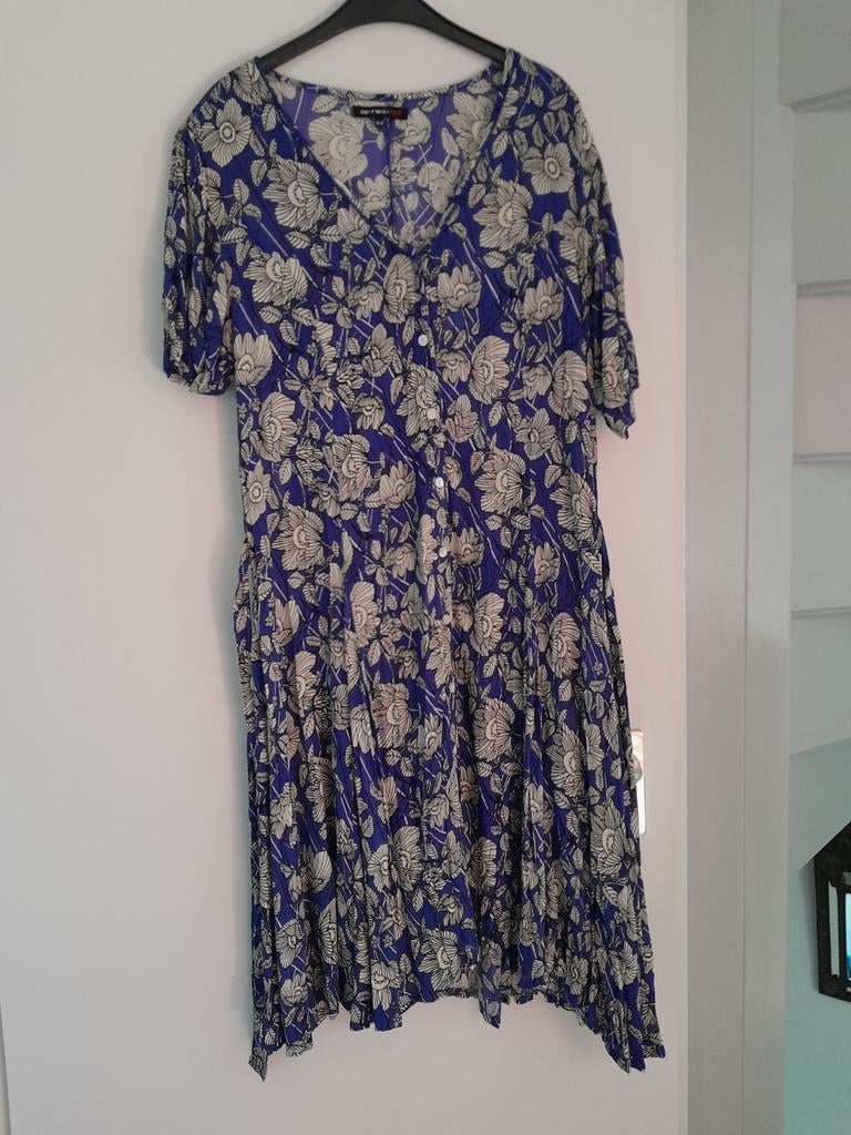 Nieuwe zomerjurk van in.two.plus maat xxl, Ophalen of Verzenden, Nieuw, Blauw, Jurk
