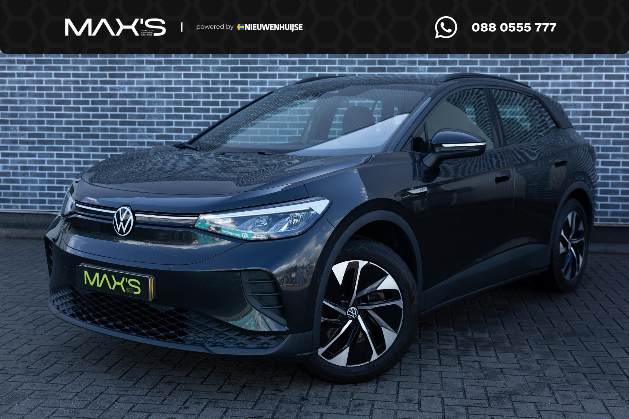 Volkswagen ID.4 Life 77 kWh | SOH 92% | Trekhaak | Parkeerse, Auto's, Origineel Nederlands, Grijs, 204 pk, 1000 kg