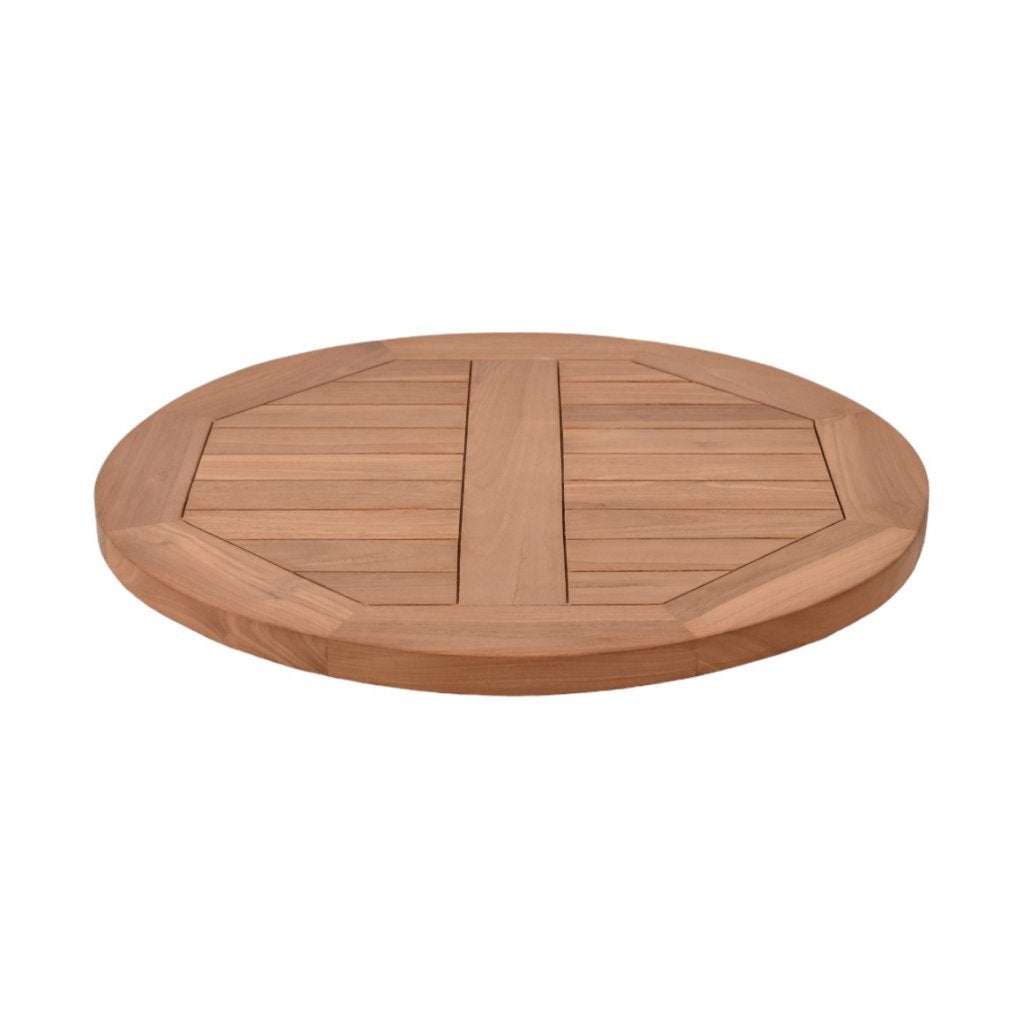Teakhouten terras tafelblad rond 60 cm, Ophalen of Verzenden, Nieuw