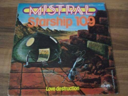 MISTRAL met Starship 19..(1978) in nieuwstaat, Cd's en Dvd's, Verzenden, 7 inch, Beschermende buitenhoes, Zo goed als nieuw