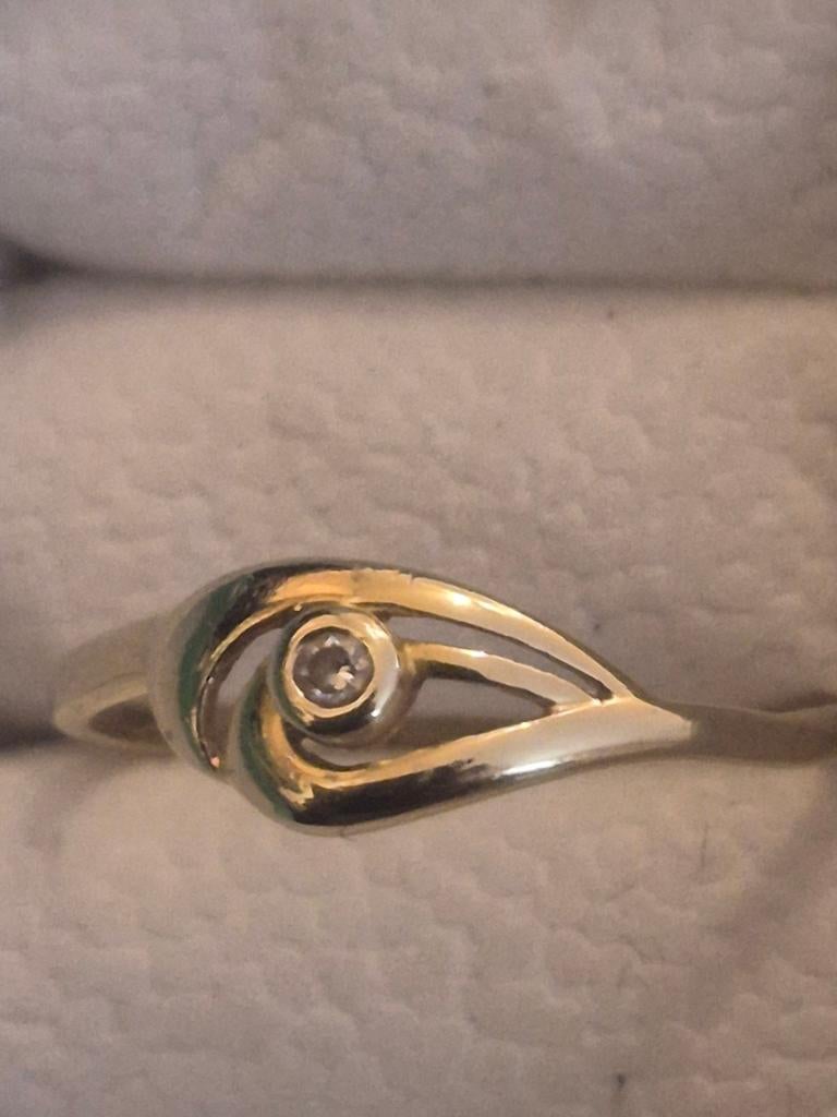 Ring 585, Gebruikt, Ophalen of Verzenden, 17 tot 18, Dame