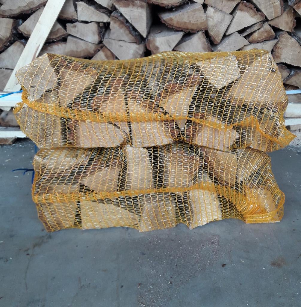 ovengedroogd HAARDHOUT- NETZAKKEN(eik,es,berk,els,haagbeuk), 6 m³ of meer, Ophalen, Blokken