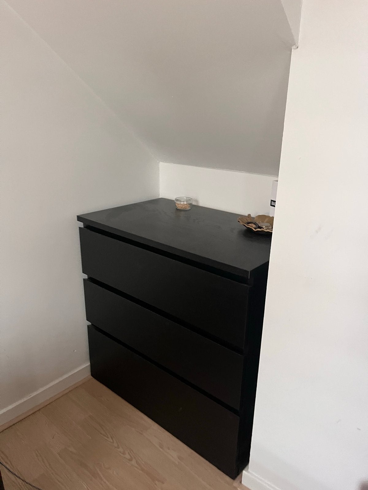 Zwarte ladekast Ikea, Ophalen, 50 tot 100 cm, Zo goed als nieuw, 3 of 4 laden