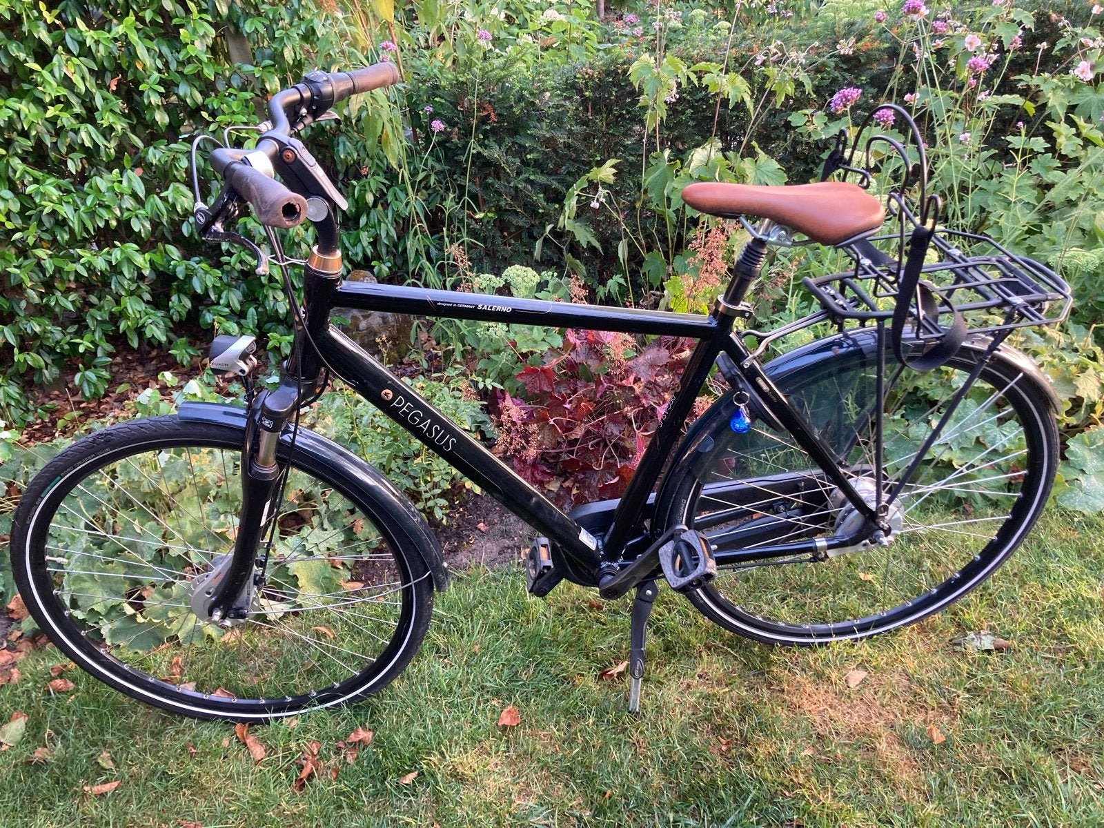 Pegasus Salerno herenfiets zwart 28 inch, Fietsen en Brommers, Fietsen | Heren | Herenfietsen, Gebruikt, Versnellingen, Schijfrem