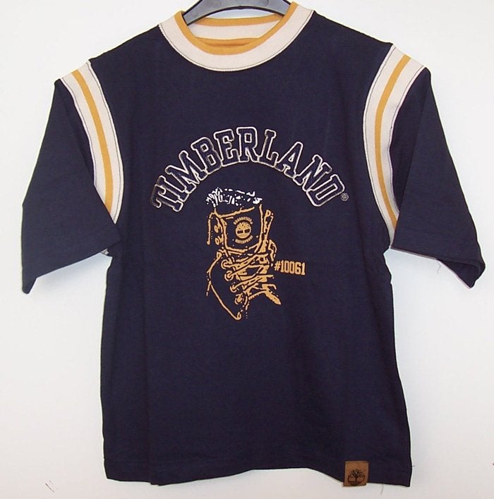 Blauw Timberland t-shirt maat 164/170 *NIEUW* (5243) a, Timberland, Nieuw, Ophalen of Verzenden, Shirt of Longsleeve