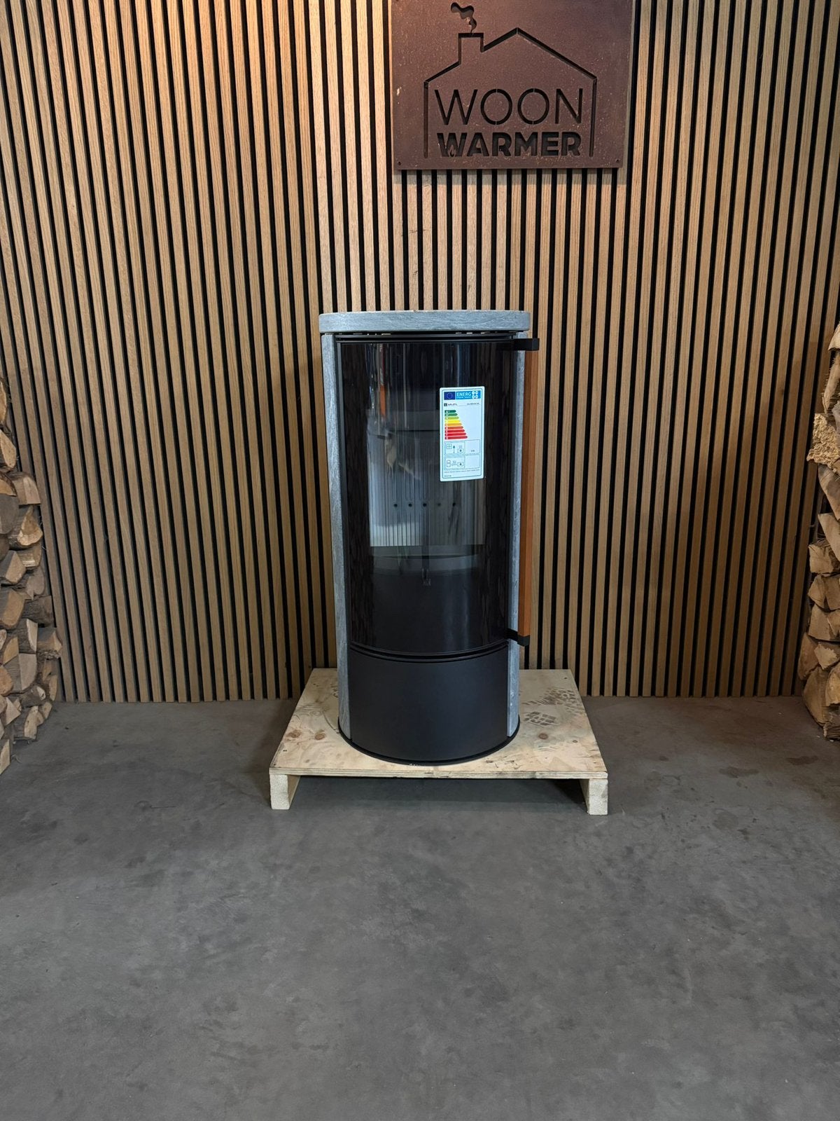 26021 Speksteenkachel NIEUW Bålstil ULV, Huis en Inrichting, Kachels, Ophalen, Info@woonwarmer.nl, 4264RM, Vrijstaand