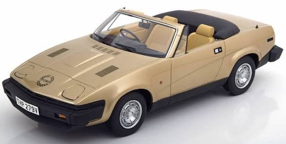 Triumph TR7 DHC RHD 1980 Goud Metallic 1-18 BOS Models, Ophalen of Verzenden, Nieuw, Overige merken