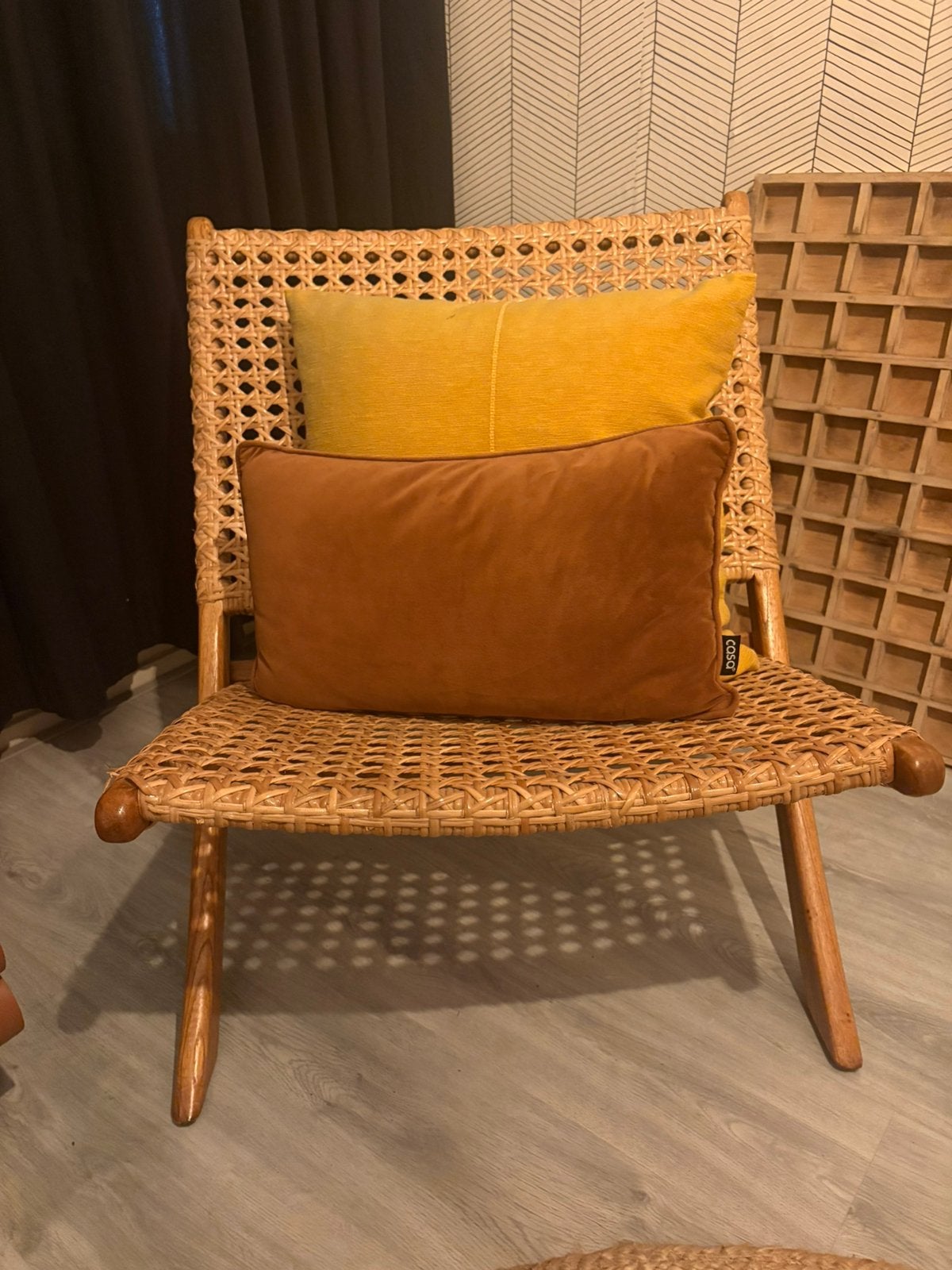 Mooie Rotan stoel, Huis en Inrichting, Ophalen, Zo goed als nieuw, 75 tot 100 cm, 50 tot 75 cm