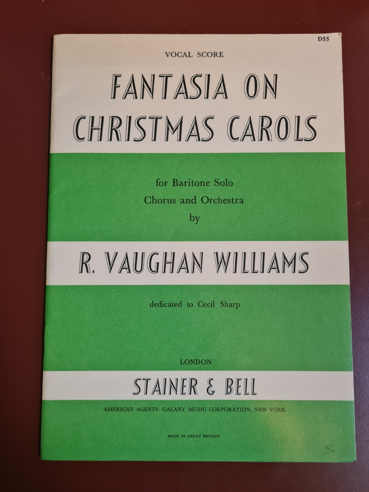 Fantasia on Christmas Carols - R. Vaughan Williams, Gebruikt, Klassiek, Koor, Ophalen of Verzenden