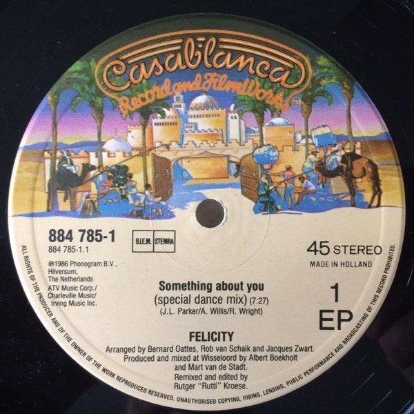 Felicity – Something About You maxi single, Maxi-single, 1980 - 1989, Dance, Zo goed als nieuw