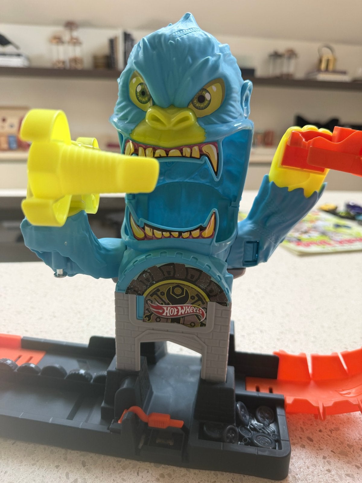 Hot Wheels Gorilla aanval speelset, Ophalen, Zo goed als nieuw, Jongen of Meisje